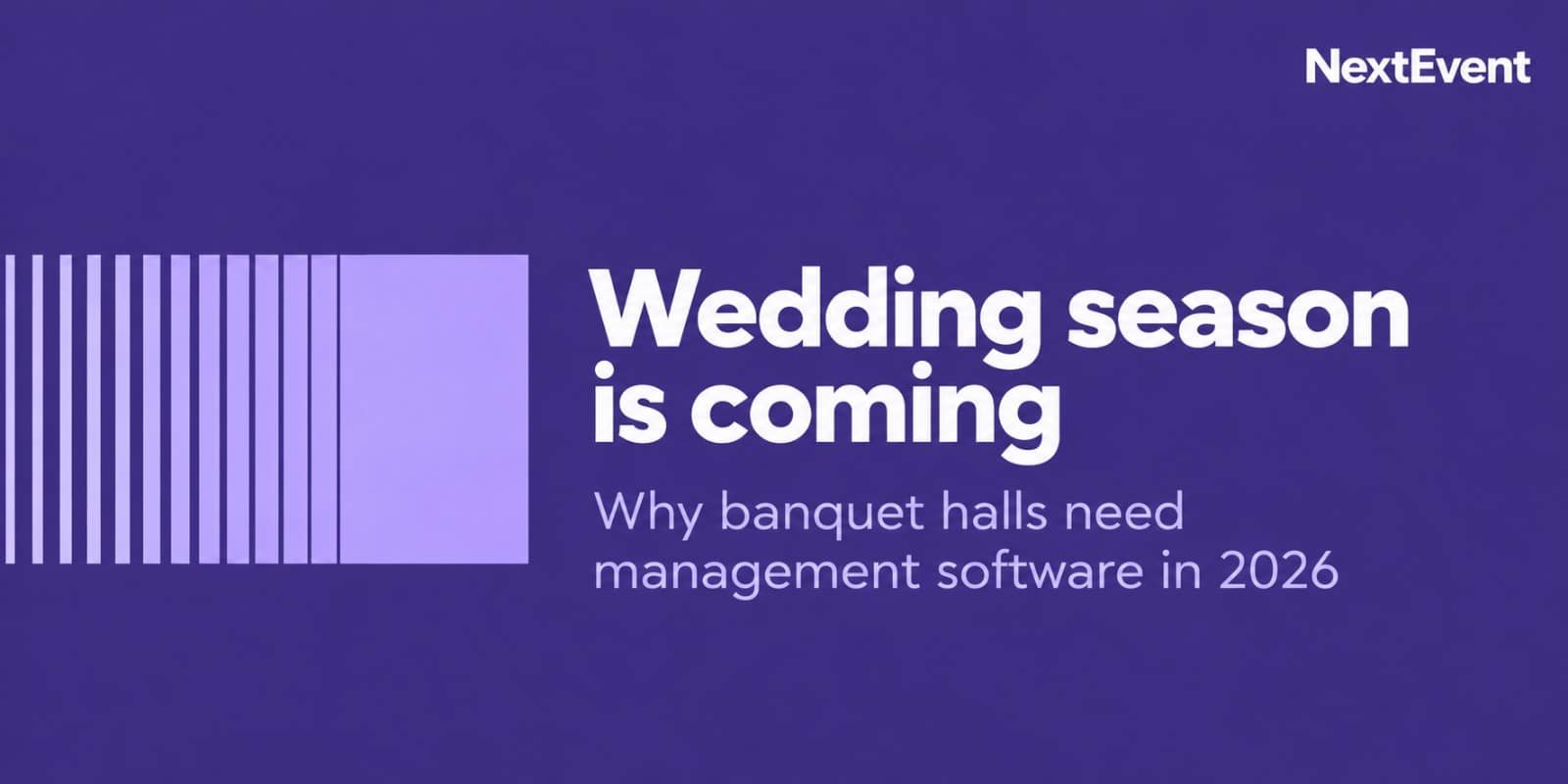 Banquet hall management software for handling wedding season bookings in 2026